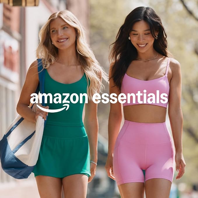 Amazon Essentials Women's Active FormFlex Buttery Soft High Waist Biker Shorts