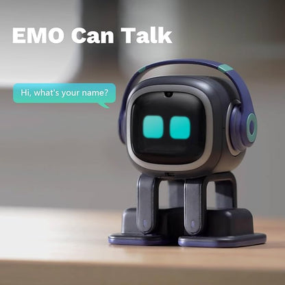 EMOPET AI Desk Robot Companion - ChatGPT Enabled with Voice Commands & Dancing, Interactive AI Robot Pet with Personality, for Adults and Kids