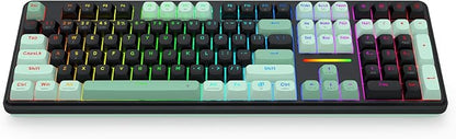 Redragon K745 PRO Wireless 108-Key Gasket RGB Gaming Keyboard, 4 Hotkeys | Extra Shortcut Keys, 0-Delay Tri-Mode, Cushioned Noise Dampening for Creamy Thocky Sound, Unfaded PBT Keycaps, PRO Software