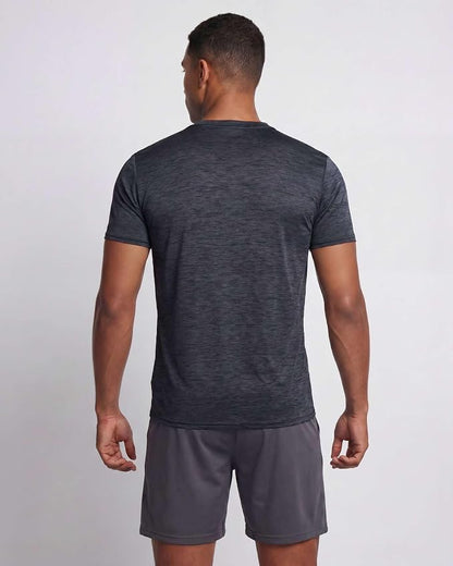 5 Pack Men's Dry Fit Short Sleeve T-Shirt Gym Workout Athletic Running Tee | Cooling, Moisture-Wicking, Crew Neck, Quick-Dry, Breathable, Active, Exercise, Fitness, Basketball, Cycling, Hiking, Tennis