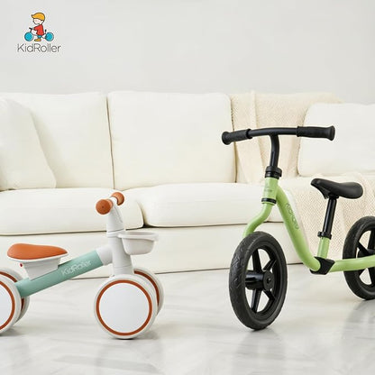 Kid's Balance Bikes for 1 Year Old Boys and Girls, 12-36 Months Toddler Ride-on with Adjustable Seat and a Front Basket, First Birthday Gifts (Pink)
