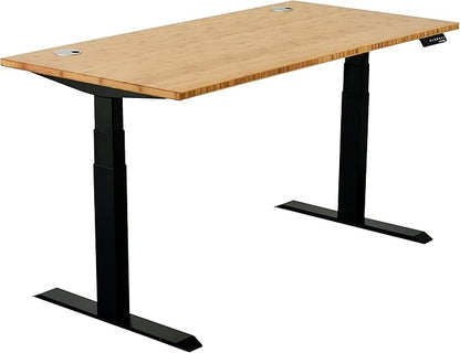 VWINDESK 60 x 30 x 1 Inch 100% Solid Bamboo Desk Table Top Only,for Standing Desk Home Office Desk with 60mm grommets(Right Angle)