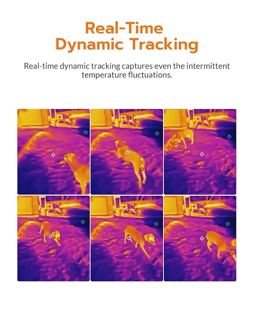 GT16S Thermal Imaging Camera with Smart AI Scene Detection, Thermometer Mode, 240×240 UIRA-IR Resolution, -4°F-1202°F Temp Alarm, 11h Runtime, Infrared Camera for HVAC Home Inspection