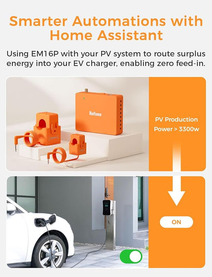 Refoss Smart Home Energy Monitor, Native Open API & Web UI (No Cloud Required), Real Time Electricity Usage Monitor, Power Consumption Meter Works with Home Assistant & MQTT, Solar Net Metering, ETL | Smart Home Energy Monitor