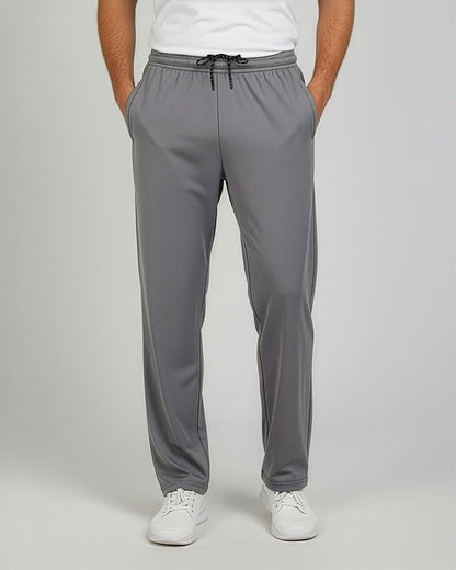 3 Pack Men's Mesh Open Bottom Sweatpants Active Athletic Workout Gym Pocket | Available in Big & Tall, Uncuffed, Elastic Waistband, Drawstring, Straight Leg, Running, Jogging, Exercise, Training, Sports