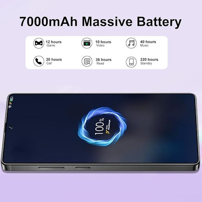 S26 Ultra 5G Unlocked Smartphone,16GB+512GB Cell Phone for Android 15, 6.99" Unlocked Cell Phone, 7000mAh, 68MP+108MP Dual Camera/Dual SIM/Fingerprint Lock/Face，Deep Purple