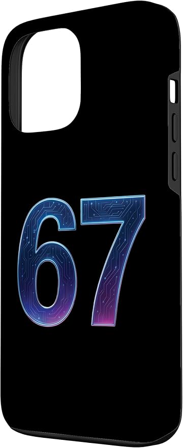 67 Meme Ai Quantum Number 67th Six Seven Tech Digital Future Case for iPhone 13 Pro Max