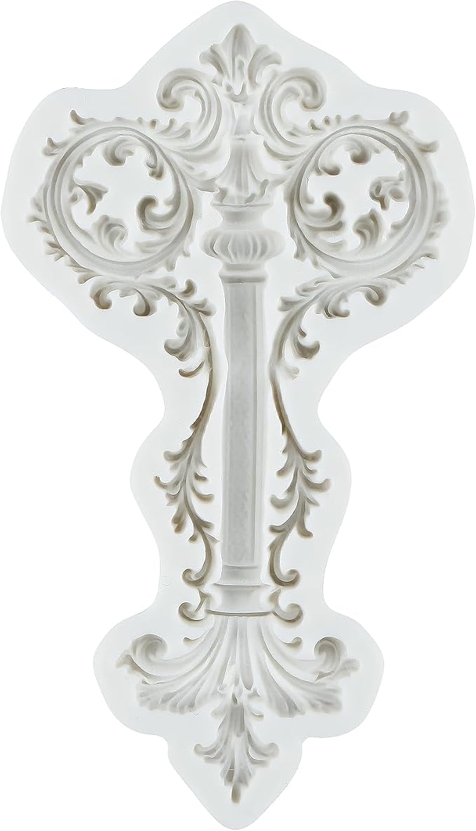 Baroque Silicone Molds Baroque Vintage Curlicue Lace Polymer Clay Mold for Jewelry Making Epoxy Resin Casting Air Dry Polymer Clay Craft