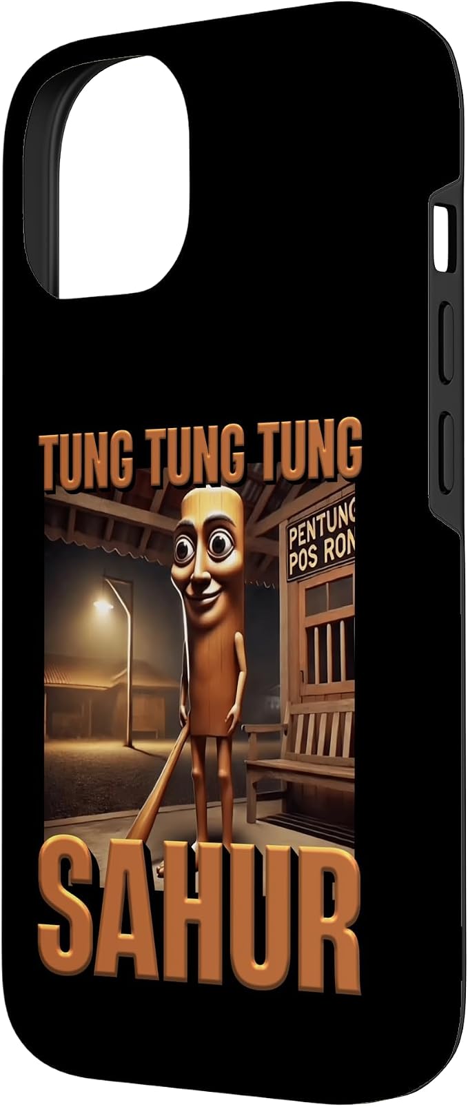 Internet Hilarious Meme AI Character Tung Tung Tung Sahur Case for iPhone 14