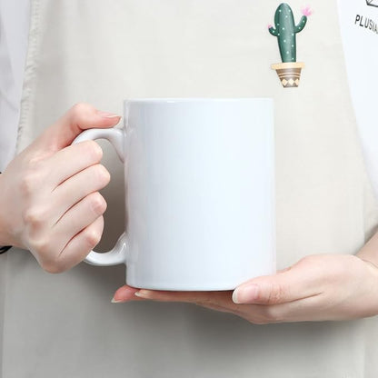 Large Coffee Mugs, 22 OZ(650ml) Extra Coffee Mug Set of 2, Smooth Ceramic Boss Cups, Big Capacity and Large Handle, for Dad Men, White
