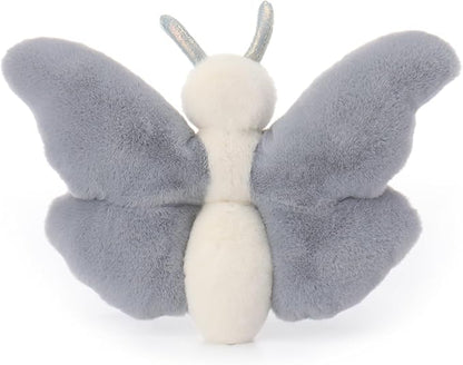 Apricot Lamb Gray Butterfly Stuffed Animals for Kids, Soft Cute Plush Toys for Baby Girl and Boy, 7.5 Inches