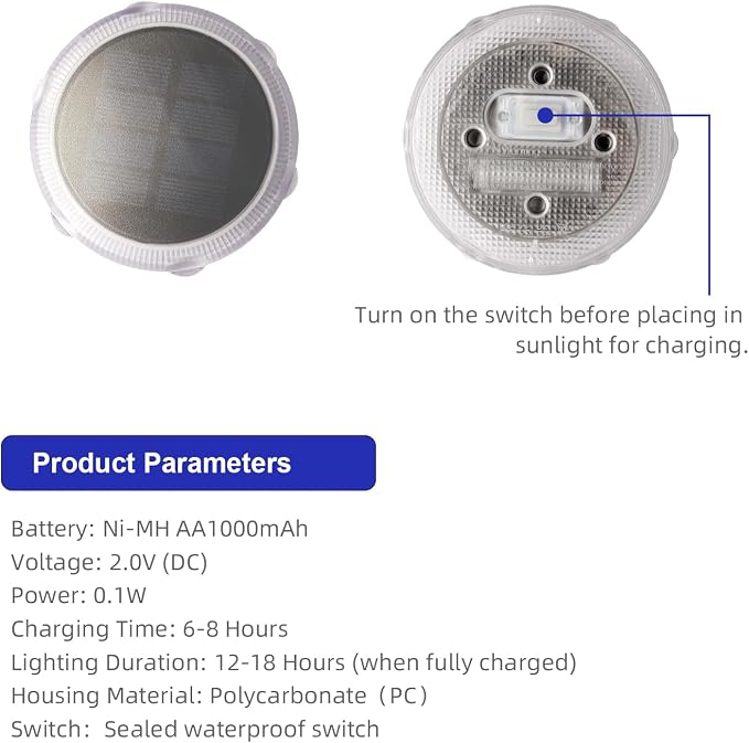 YiLaie Solar Ground Lights Outdoor IP68 Waterproof,4 Pack Solar Garden Lights Outside,Stick & Stake Landscape Lighting for Pathway Lawn Yard Deck Driveway Walkway, Warm White