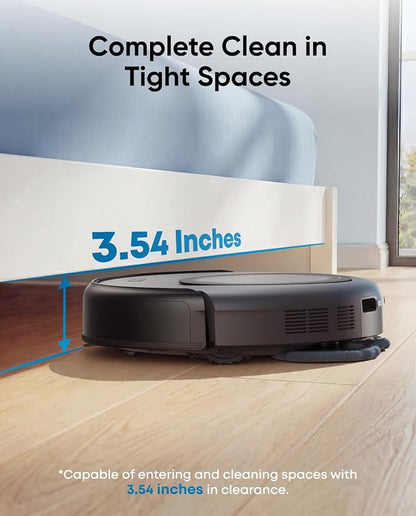 eufy Omni C20 Robot Vacuum and Mop Combo for Hardwood and Carpet | 60 Days Self Emptying, Auto Mop Washing and Drying, 3.35" Ultra Slim, Anti-Tangle for Pet Hair, Powerful Suction