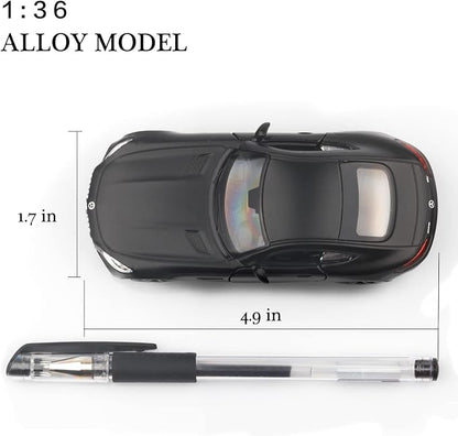 TOKAXI 1/36 Scale Mercedes Benz AMG GTS Diecast Cars Models,Pull Back Vehicles Toy Cars,Cars Gifts for Boys Girls (Black)