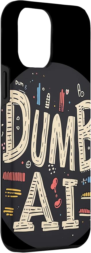 iPhone 15 Pro Max Dumb AI Stamp Costume Case