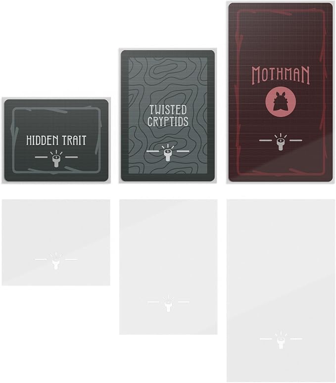 Unstable Games Twisted Cryptids Clear Card Sleeves - Pack Includes 3 Different Sizes - from The Creators of Unstable Unicorns