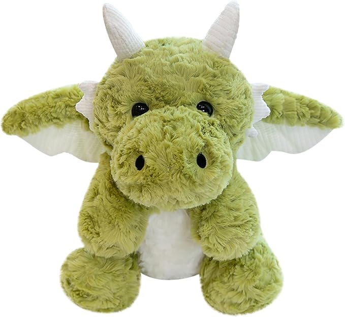 SUSULF Little Flying Dragon - Cute Stuffed Animal Plush Toy - Adorable Soft Dragons Toy Plushies and Gifts - Perfect Present for Kids (Green,16.53in/42cm)