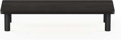 Furinno Turn-N-Tube Monitor Stand Riser, 23.6"W Rectangle Monitor Riser, Laptop Stand for Desk, Office Desk Accessories, Desk Organizers and Accessories, Toolless Assembly, Espresso