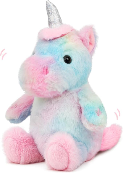 Talking Unicorn Repeat What You Say Musical Stuffed Animal Shaking Singing Plush Toy Electric Interactive Animated Plushies Gifts for Kids Girls Boys