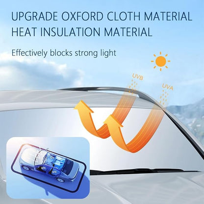 Car Windshield Sun Shade Foldable,2026 Upgraded Car Shade Front Windshield Compatible with Toyota 2016-2026 Tacoma,Sunshade for Cars Windshields with Storage Bag