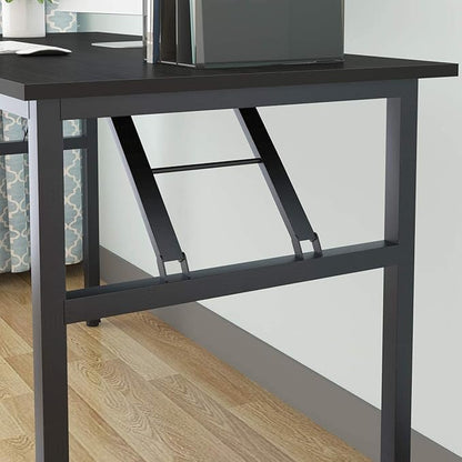 Computer Desk,47" Modern Simple Style Folding Tables,Home Office Writing Desk, Space Saving Foldable Table, No Install Needed