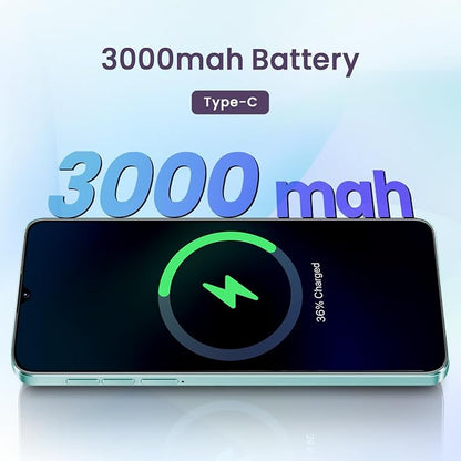 Unlock Phone, 4G Network Android Phone, 6.3-inch Screen, 2GB RAM+16GB ROM/TF 128GB, Dual SIM Cards, Dual Cameras, Suitable for Novice Users (deep Purple)