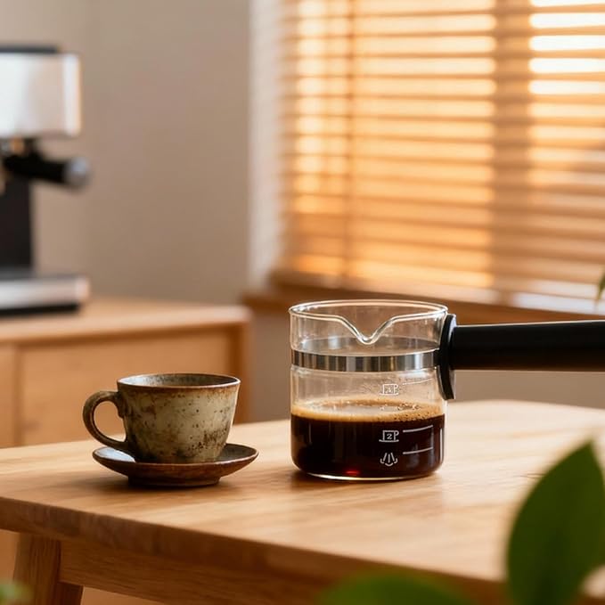 4 Cup Espresso Glass Coffee Pot Replacement-Espresso Accessories | Espresso Accessories，Compatible with IMUSA, Hamilton Beach, Mr.Coffee, Breville, UNIVEN Espresso Machine,Black handle