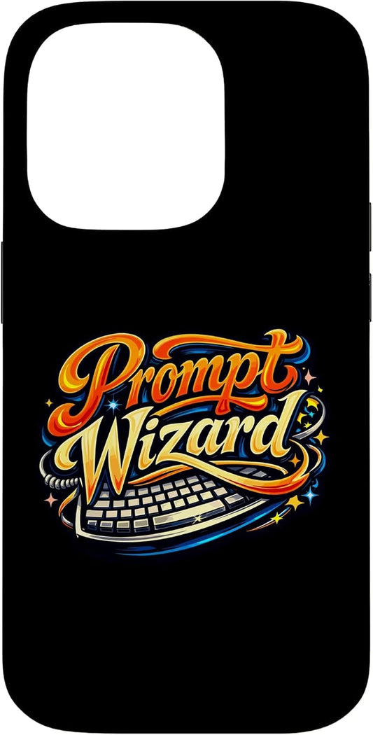 Prompt Wizard AI Retro Keyboard Case for iPhone 14 Pro