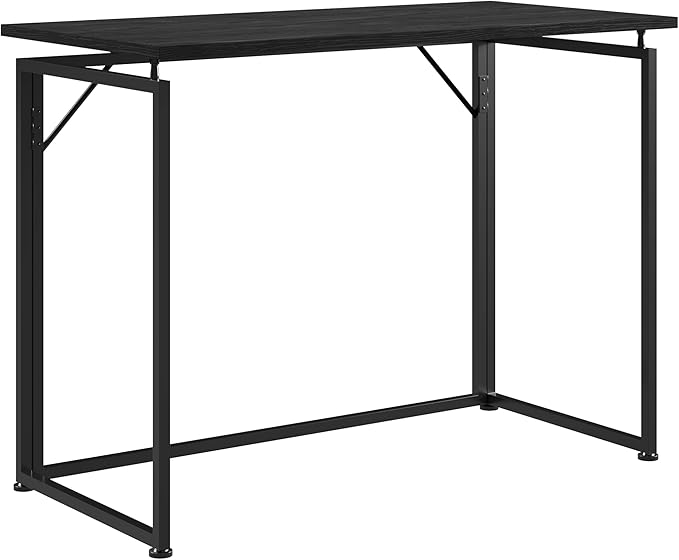 Techni Mobili Space Saving Folding Desk, Black