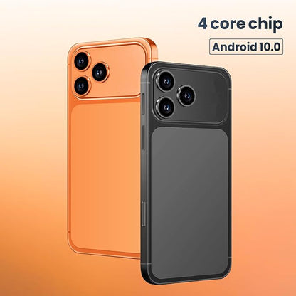 Unlocked 4G LTE Android Phone, 6.6-inch Screen, 3GB RAM + 16GB ROM/TF 256GB, Dual SIM, Dual Camera, Suitable for Beginners (97orange)