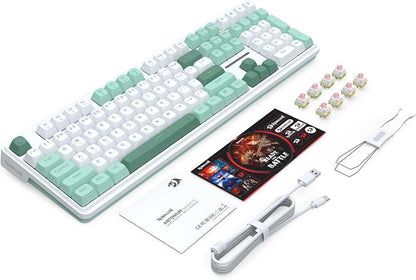 Redragon K745 HE Wired Hall-Effect Magnetic Rapid Trigger Gaming Keyboard | Multi-Function Control Wheel, Silky POM 8K Switches for Valorant & FPS Precision, Zero Delay, Practical 108-Key, PRO Software