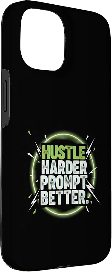 Hustle Harder Prompt Better AI Artificial Intelligence Case for iPhone 15