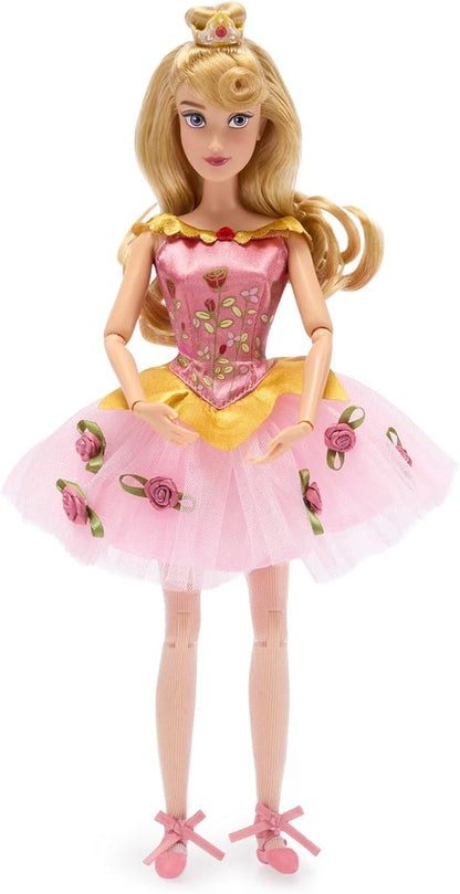 Disney Store Official Princess Ballet Doll - 11 Inch Aurora Ballerina Doll - Includes Brush with Molded Details, 2 Tutu Outfits, Accessories and Owl Figure - Disney Princess Toys for Girls