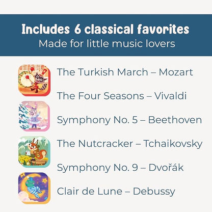 I Discover Classical Music – Sound Book for Babies & Toddlers | 6 Famous Classical Melodies | Interactive Board Book with Music | Ages 0–4 | Pirouette Kids
