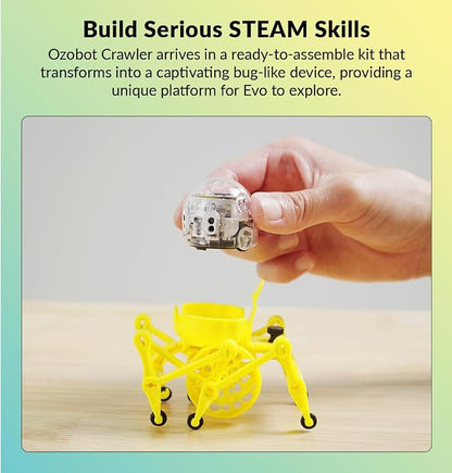 Ozobot Crawler for Evo Robot, Interactive Programming Accessory, Enhances STEM Education, Develops Critical Thinking, Ideal for Kids Ages 8 to 13, Surprise Colors, 6 Kits, Evo Required Not Included