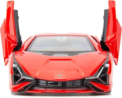 BDTCTK Lamborghini Sián FKP37 Diecast Car Models,1/36 Zinc Alloy Toy Pull Back Vehicles Toy Cars for Toddlers Kids Boys Girls Gift (Red)