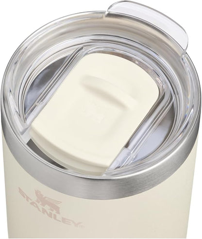 STANLEY Everyday Camp Cup 12 oz | Drink Through Lid | Cup for Coffee, Tea and Drinks | Insulated Stainless Steel | BPA-Free | Cream