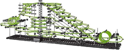 1155pcs Level 3–8 Marble Roller Coaster Kit, 820+ PCS Glow-in-The-Dark Marble Run with Steel Balls – Luminous Rail Maze Building Toys, STEM Construction Set for Ages 14+ & Adults