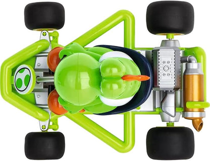 Carrera 200988 RC Official Licensed Mario Kart Pipe Kart Yoshi 1:18 Scale 2.4 GHz Remote Radio Control Car with Rechargeable LiFePO4 Battery - Kids Toys Boys/Girls | Official Licensed Mario Kart Toy RC Car for Kids 6+, 1:18 Scale, 2.4GHz, Ready To Run,...