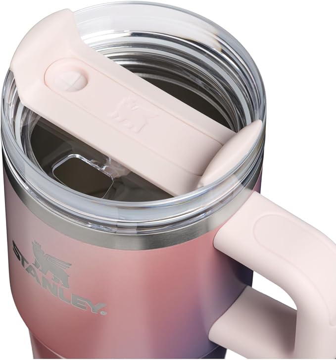 STANLEY Quencher H2.0 Flow State Tumbler, 20 oz, Dawn Spiral | Handle and Straw | 3-Position Lid | Cup Holder Compatible for Travel | Insulated Stainless Steel Cup | BPA-Free