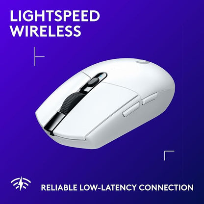 Logitech G305 Lightspeed Wireless Gaming Mouse, White + Yeti Orb RGB Gaming Microphone with LIGHTSYNC, USB Mic for Streaming