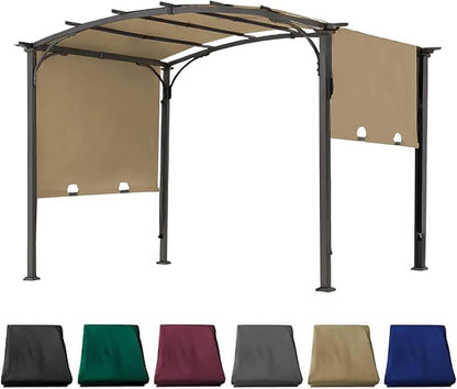 85''x 208'' Universal Doubleton Steel Pergola Replacement Cover for Pergola L-PG080PST, (Khaki)