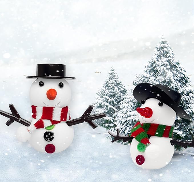 YIXIPAZH Christmas Snowman Crafts Sets，Build a Snowman Crafts Kit for Kids, Modeling Clay Christmas Snowman DIY Sets, Christmas Stocking Stuffers for Kids, Christmas Crafts Xmas Gift