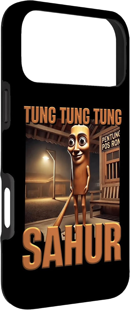 Internet Hilarious Meme AI Character Tung Tung Tung Sahur Case for iPhone 17 Pro Max