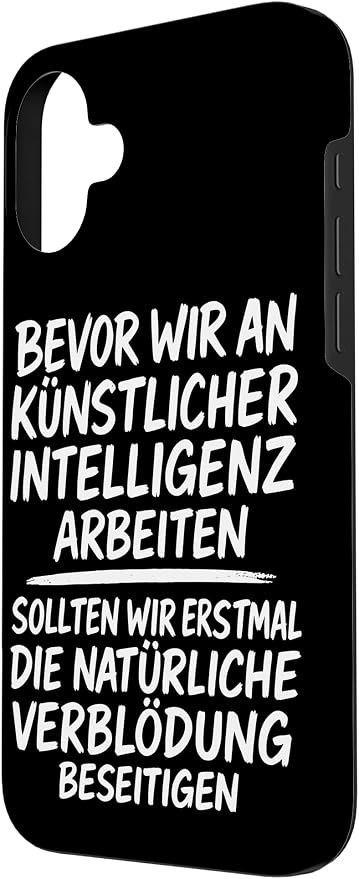 Fix Stupidity First – AI Can Wait Case for iPhone 16 Plus