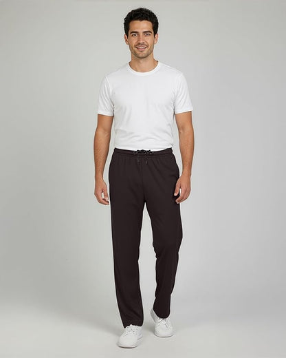 3 Pack Men's Mesh Open Bottom Sweatpants Active Athletic Workout Gym Pocket | Available in Big & Tall, Uncuffed, Elastic Waistband, Drawstring, Straight Leg, Running, Jogging, Exercise, Training, Sports