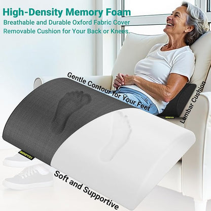 YEASHEIN Adjustable Foot Rest for Under Desk at Work, Ergonomic Under Desk Footrest with 6 Positions, Foot Stools for Under Office Desk Chair, Leg Rest for Home, Car, Computer, Gaming Accessories