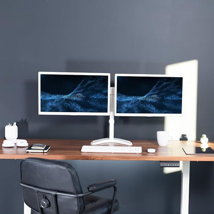 VIVO Dual LED LCD Monitor Free-Standing Desk Stand