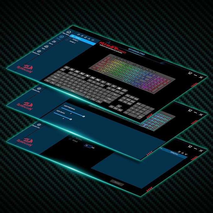 Redragon K515 PRO Shiva RGB Wireless Membrane Gaming Keyboard, 98 Keys Mechanical-Feel Keyboard w/Smooth Linear Switch, On-Board Macro & Multimedia Keys, Detachable Wrist Rest, Software Supported