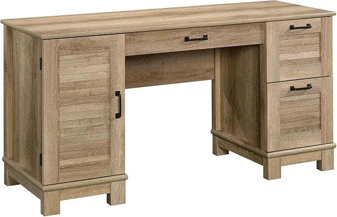 Sauder Garden Villa Desk, L: 59.06" x W: 20.71" x H: 29.80", Orchard Oak Finish